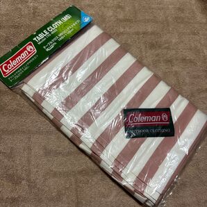 Coleman テーブルクロス MS ピンクストライプ 110x145cm