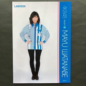 渡辺麻友 AKB48 生写真 2Lサイズ 期間限定 ローソン制服