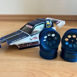 【新品!ホイール付き!】京商 ターボオプティマ ボディ&ブルーホイール!