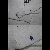 Y送料無料△007【KITH TREATS × Champion キストリーツ】東京 OPEN 記念 コラボ スウェット パーカー Hoodie グレー系 SIZE S_画像9