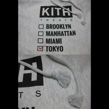 Y送料無料△007【KITH TREATS × Champion キストリーツ】東京 OPEN 記念 コラボ スウェット パーカー Hoodie グレー系 SIZE S_画像8