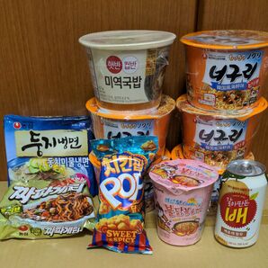 韓国食品まとめ売り 11点セット ラーメン インスタント食品 お菓子 ドリンク ノグリ 新商品