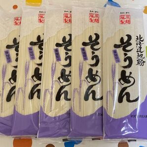 【藤原製麺】北海道地粉 そうめん 5袋セット
