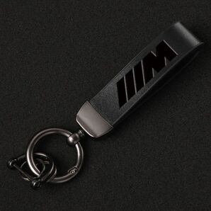 BMW M Performance Mパフォーマンス Mスポーツ レザー Dリング キーホルダー チェーン ロゴ ブラックアウトe