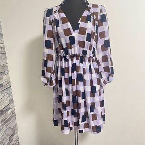 kate spade new york 幾何学模様 ワンピース