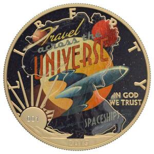 アメリカ　2019年　銀貨　$1　Sci-Fi - Across the Universe　@6-46