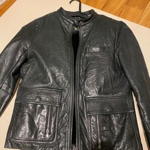 WJKW ラムレザー ジャケット 36 羊革 レザージャケット 本革 黒