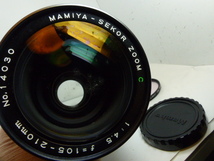 マミヤ645　105-210㎜F4.5C　1型_画像2