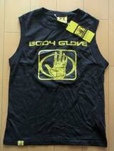 即決★新品140　BODY　GLOVE　タンクトップ　黒　バックプリントあり　ランクルー　ランニング　ノースリーブ　　値下げ　SALE　BODYGLOVE_画像1