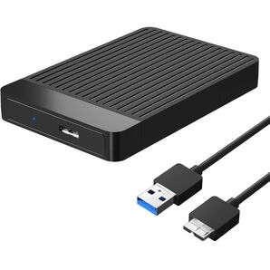 【工具不要/電源不要】2.5インチ HDD/SSDケース USB3.0 SATA3.0 6Gbps UASP対応 6TBサポート