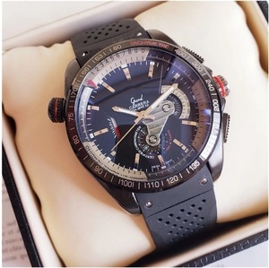 2020メンズ腕時計トップブランドの高級ステンレス鋼自動機械式男性時計シリコーンバンド腕時計