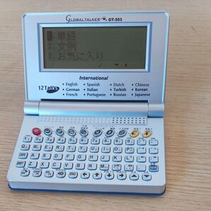 通電確認のみジャンク品。 GLOBALTALKER GT-303 12Talks 電子辞書 英語 中国語 韓国語