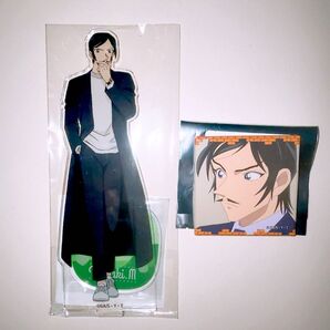 名探偵コナン 諸伏高明 アクリルスタンド 私服 コナンランド TD メモリアル 缶バッジ 隻眼の残像