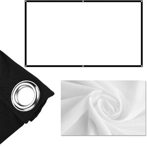 プロジェクタースクリーン 壁掛け式 折りたたみ 100インチ inch フック 家庭用 映画鑑賞 室内屋外兼用 会議 折りたたみ