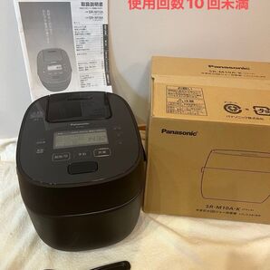 パナソニック 炊飯器 5.5合 急減圧バルブ おどり炊き 全面発熱5段IH式 ブラック SR-M10A 可変圧力IHジャー炊飯器