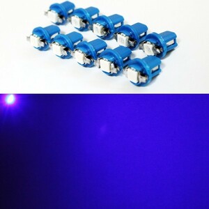 LED T5 B8.5D 【青 10個】 欧州車 バルブ ライト エアコン メーター スイッチ インジゲーター ポジション照明 球 高輝度 ブルー送料無料