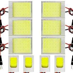 トヨタ AGH30系 ヴェルファイア X T10 LED 室内灯 超爆光 COB 全面発光 パネルタイプ ルームランプ 10個セット ホワイト 車検対応