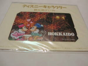 ☆ディズニーキャラクター 観光地テレカ☆北海道 時計台☆限定テレフォンカード☆