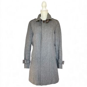 BARNEYS NEW YORK バーニーズニューヨーク メンズ ウール スタンドコート グレー M ビジネス 通勤 アウター