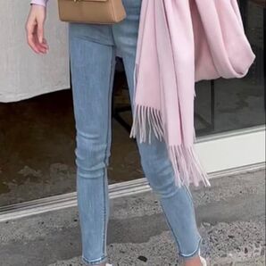 GRL グレイル ハイウエストスキニーデニムパンツ L