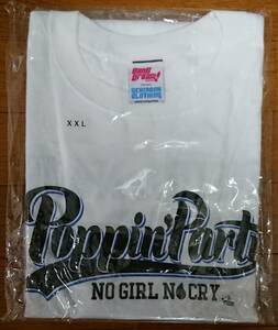BanG Dream!×GEKIROCK CLOTHING Poppin'Party NO GIRL NO CRY Tシャツ 花園たえver. (2XLサイズ) 未開封品 バンドリ！ ゲキクロ