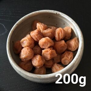 小さなサイズの美味しい梅干し 添加物不使用の低塩仕込みの織姫小梅干し200g