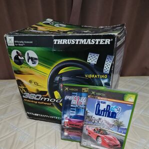 初代 XBox専用レーシングコントローラー+ゲームソフト2本