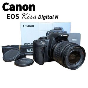 CANON キャノン EOS Digital N デジタル一眼レフカメラ セット 箱付 希少 レンズ デジカメ 液晶美品 レトロ