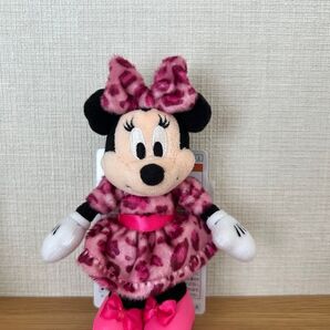 東京ディズニーリゾート ミニー ぬいぐるみチャーム ヒョウ柄 レオパード柄 ピンク
