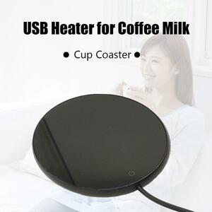 ホットusb電動カップウォーマーヒーターパッドホットプレートコーヒー紅茶ミルクマグカッププラグホワイト家庭用オフィスデスクトップ用品