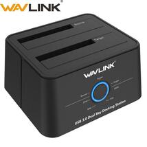 Wavlink 2.5 3.5 usb 3.0 sata外部ハードドライブドッキングステーションデュアルベイ エンクロージャ 2*_画像1