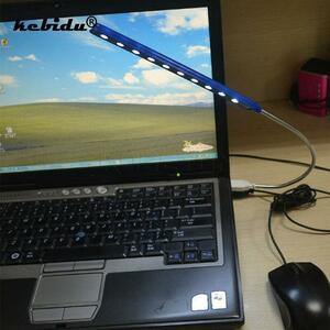 Kebidu ミニ USB Led ランプ高輝度柔軟な 10 の led 読書ノートパソコンコンピュータ PC キーボードライト