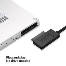 USB3.0 ミニ sata ii 7 + 6 13Pin アダプタ変換ケーブルノートパソコンの cd/dvd rom スリムドライブ_画像3