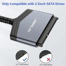 Jsaux sata usbアダプタusb 3.0 sata iiiケーブルコンバータケーブルカボ2.5インチ外部ssd hddハードディスクドライブのディスクsata usb_画像4