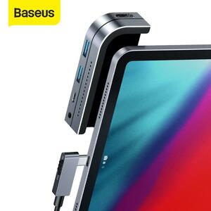 Baseus usb cハブタイプcハブhdmi usb 3.0 pdポート 3.5 ミリメートルジャック携帯電話USB-C usbハブアダプタmacbook proのためのipadプロ