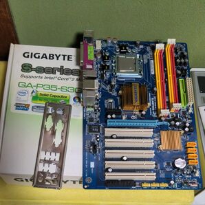 【ジャンク】 GIGABYTE GA-P35-S3G LGA775 マザーボード CPU付