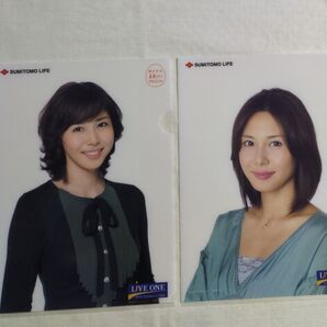 住友生命 松嶋菜々子 クリアファイル