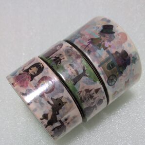 yuu in land 魚子さん オリジナルマスキングテープ 未使用3巻 まとめ売り セット!海外作家