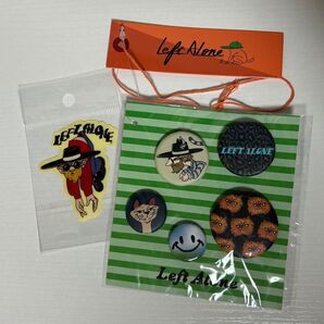 LEFT ALONE レフトアローン ステッカー 缶バッジ 6個セット