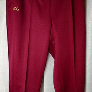 アシックス asics トレーニングウエア下 サイズ 巾5XO 丈L 特注 エンジ 貴重特大サイズ