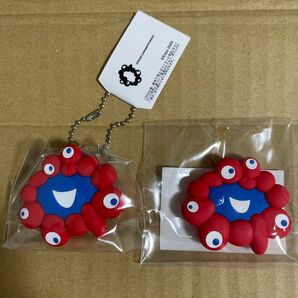 大阪関西万博 EXPO 2025 ミャクミャク ラバー 立体 ボールチェーン 半立体 マグネット キーホルダー 2セット