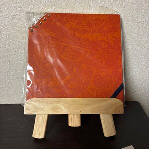 【半額以下】フクロウ柄 スパイラルノート オレンジ 未使用品