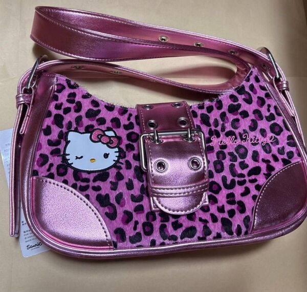 ハローキティ ショルダーバッグ ピンク 豹柄 アベイル ヒョウ柄 サンリオ Hello Kitty Sanrio