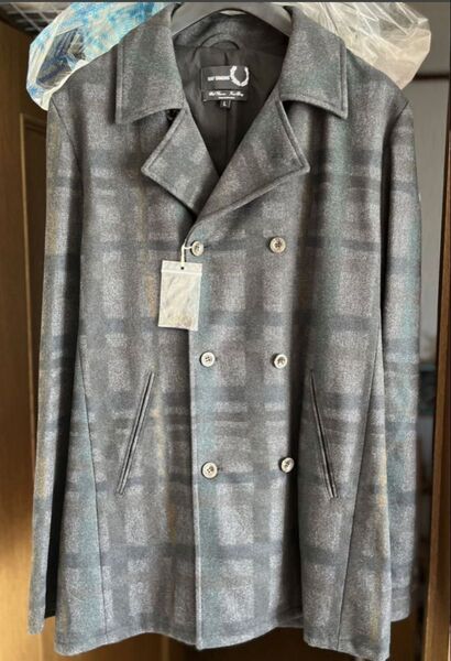 新品 希少 ラフシモンズ ピーコート ウール フレッドペリー raf simons fred perry
