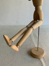 木製デッサン用マネキン 古道具美術アートスケッチアトリエアンティークビンテージインテリアディスプレイプリミティブオブジェポーズ人形_画像5