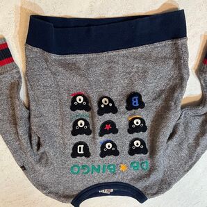 ミキハウス ダブルビー DB BINGO トレーナー グレー 100