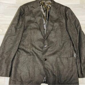 美品◎カシミア&シルク混◎パパス Papas+◎2Bテーラードジャケット Ing. Loro Piana & C ロロピアーナ