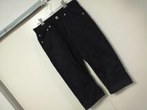 kkyj4833 ■ Back＆Forth ■ パンツ ボトムス クロップド丈 コットン 黒 73 S_画像1