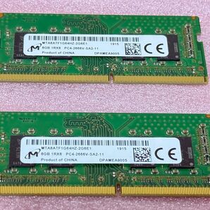 Micron MTA8ATF1G64HZ-2G6E1 2枚■PC4-2666V DDR4 SO-DIMM 16GB@8GB 動作品