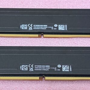 Crucial CP16G56C46U5 2枚★PC5-44800/DDR5-5600 DDR5 UDIMM 32GB@16GB